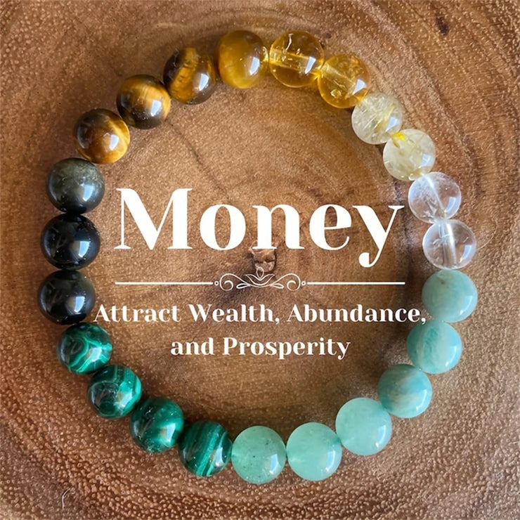 Natural Stone Bracelet for Men Luck and Style Combined Good Luck Women Wealth Bracelet Stone Handicrafts Accessory