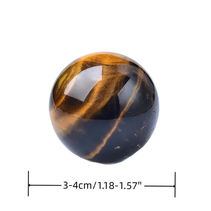 Natural Crystal Tiger Eye Ball Quartz Massage Polished Spheres Reiki Healing Exquisite Room Decor Rock Ball Souvenirs Gift